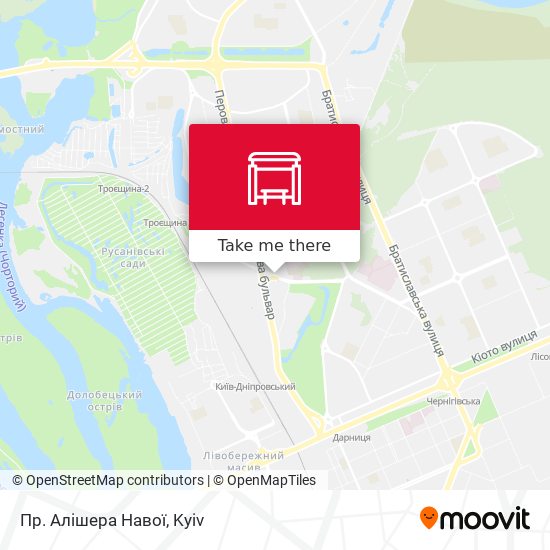 Пр. Алішера Навої map