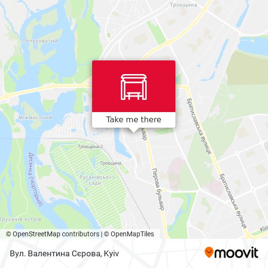 Вул. Валентина Сєрова map