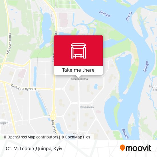 Ст. М. Героїв Дніпра map