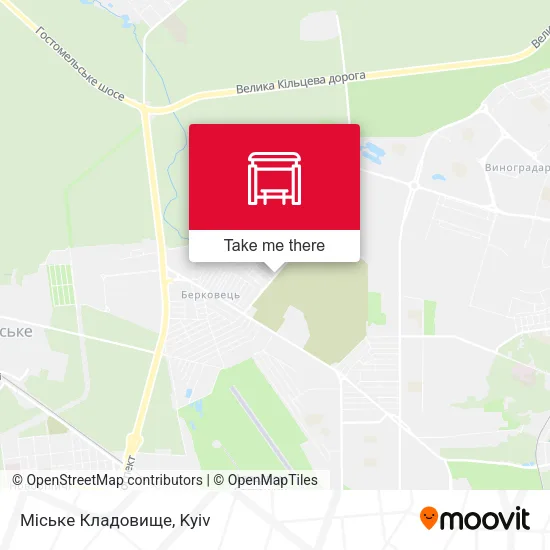 Карта Міське Кладовище