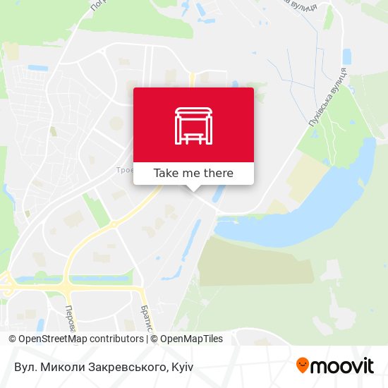 Вул. Миколи Закревського map