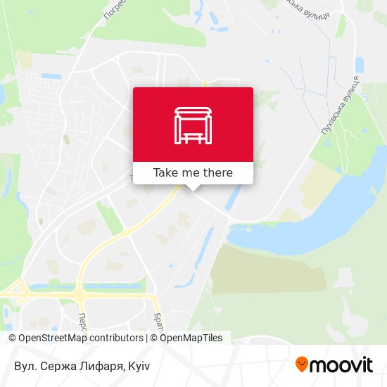 Вул. Сержа Лифаря map