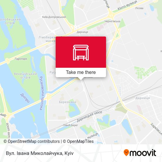 Карта Вул. Івана Миколайчука