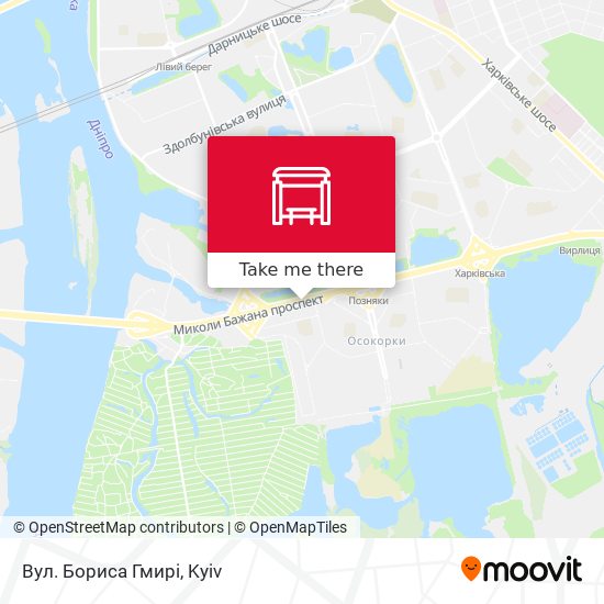 Вул. Бориса Гмирі map