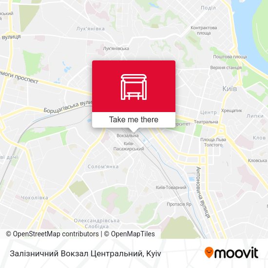 Карта Залізничний Вокзал Центральний