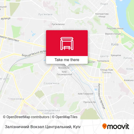Карта Залізничний Вокзал Центральний