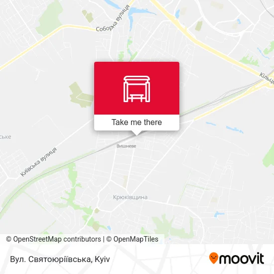 Карта Вул. Святоюріївська