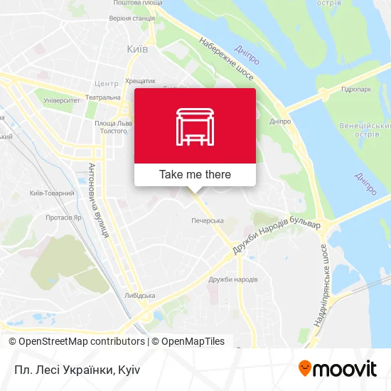 Карта Пл. Лесі Українки