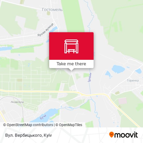 Вул. Вербицького map