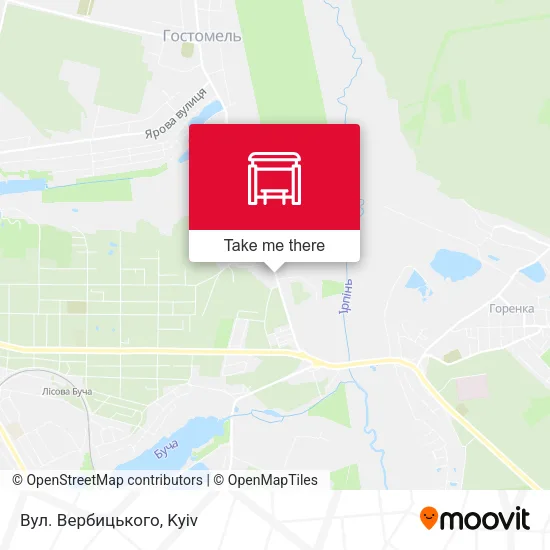 Карта Вул. Вербицького