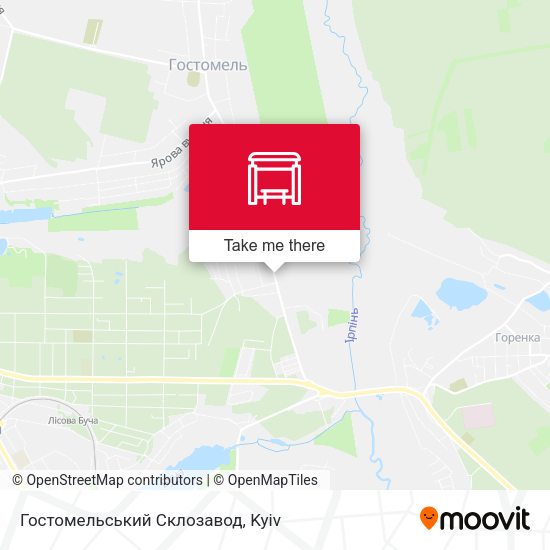 Гостомельський Склозавод map