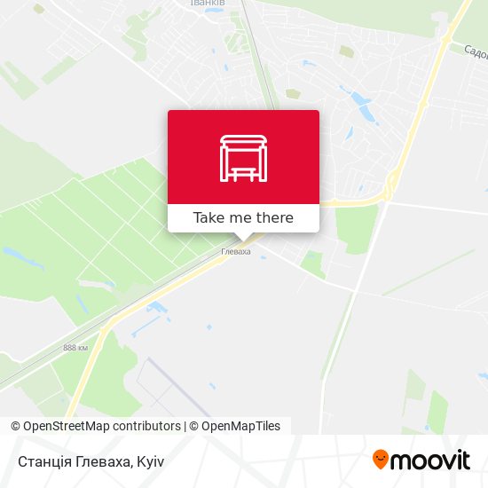 Станція Глеваха map