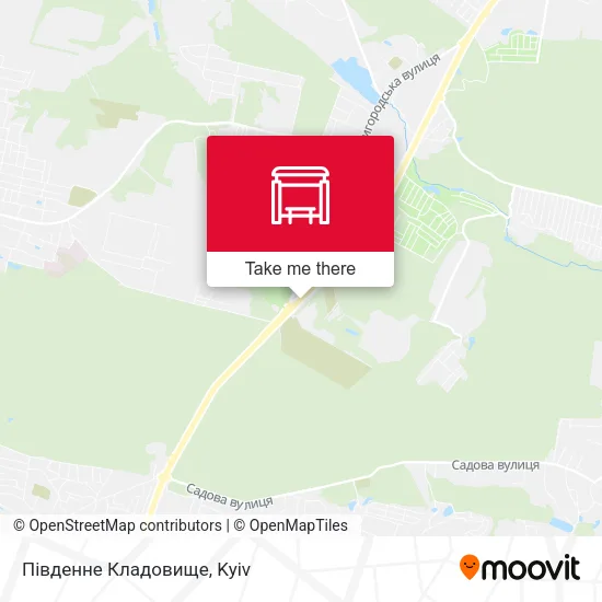Карта Південне Кладовище