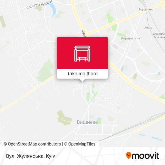Карта Вул. Жулянська