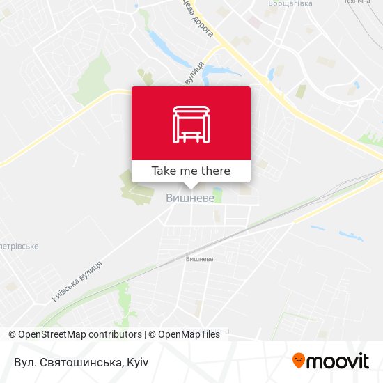 Вул. Святошинська map
