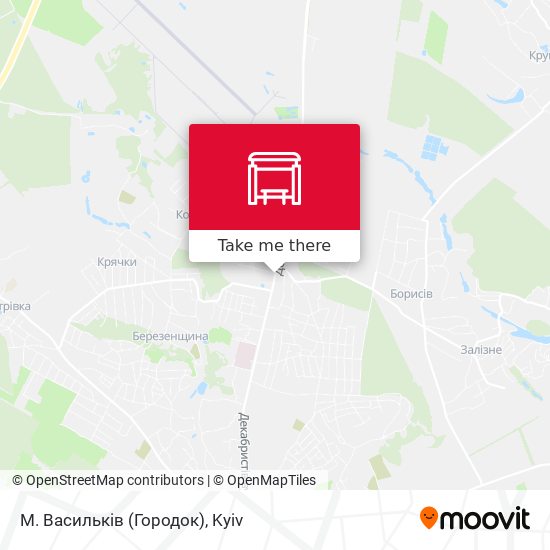 М. Васильків (Городок) map