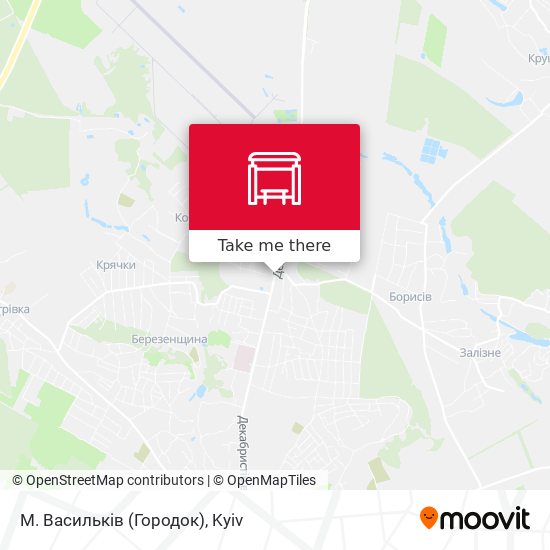 М. Васильків (Городок) map