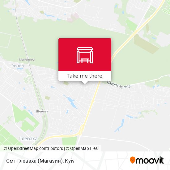 Смт Глеваха (Магазин) map