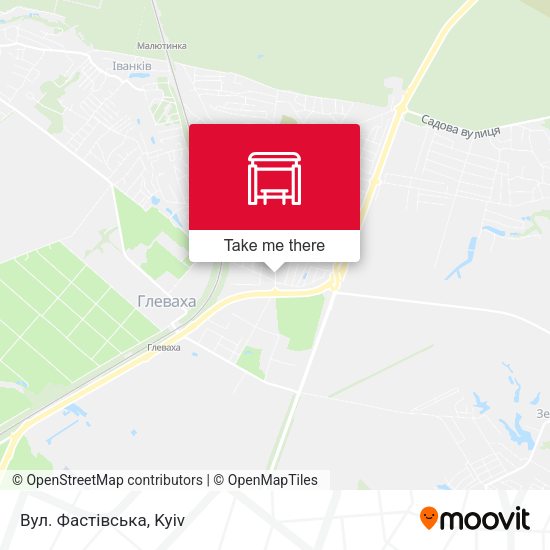 Карта Вул. Фастівська