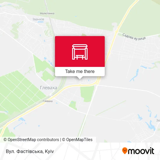 Карта Вул. Фастівська
