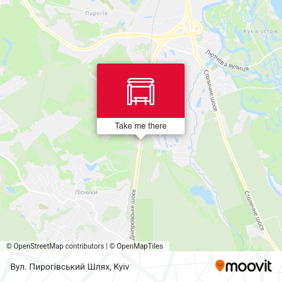Карта Вул. Пирогівський Шлях