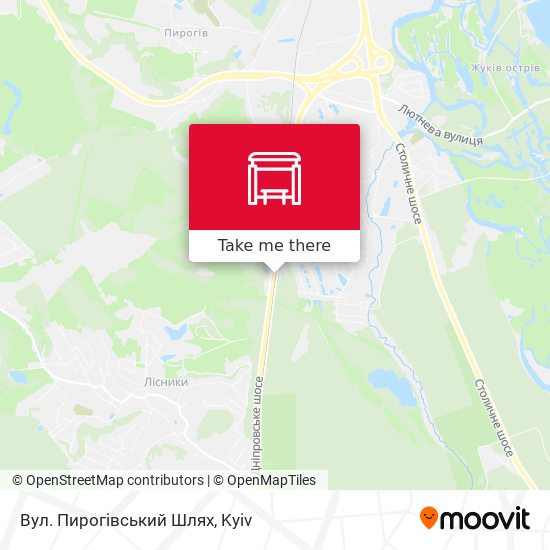 Вул. Пирогівський Шлях map