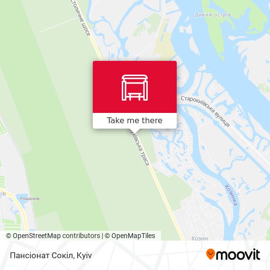 Пансіонат Сокіл map
