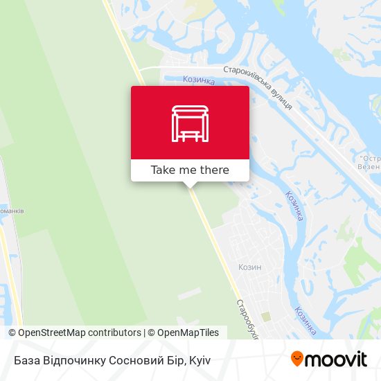 База Відпочинку Сосновий Бір map