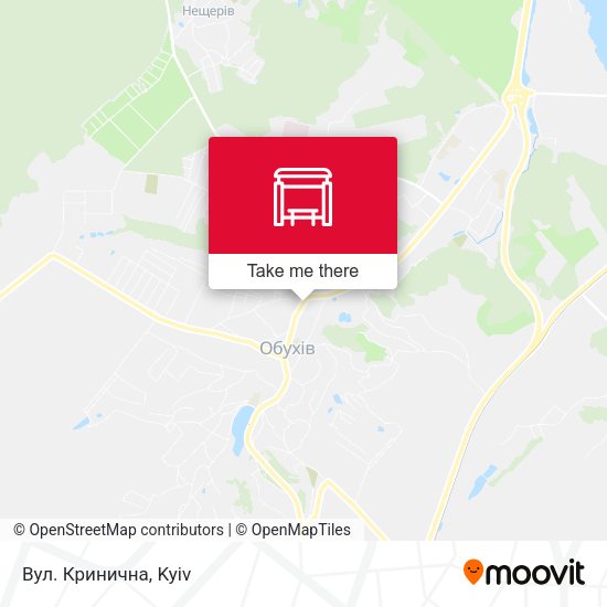 Карта Вул. Кринична