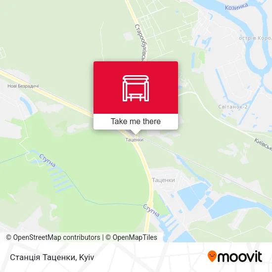 Станція Таценки map