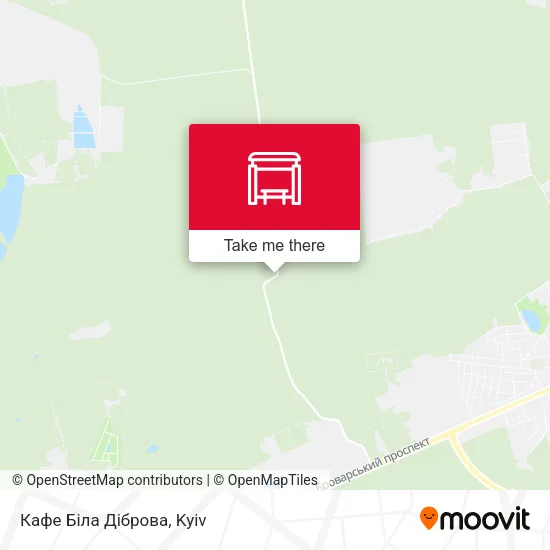 Карта Кафе Біла Діброва