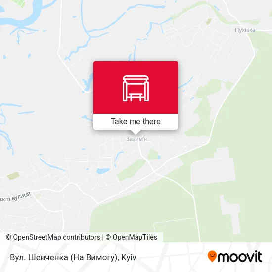 Карта Вул. Шевченка (На Вимогу)