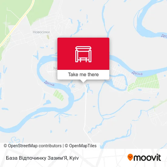 База Відпочинку Зазим'Я map