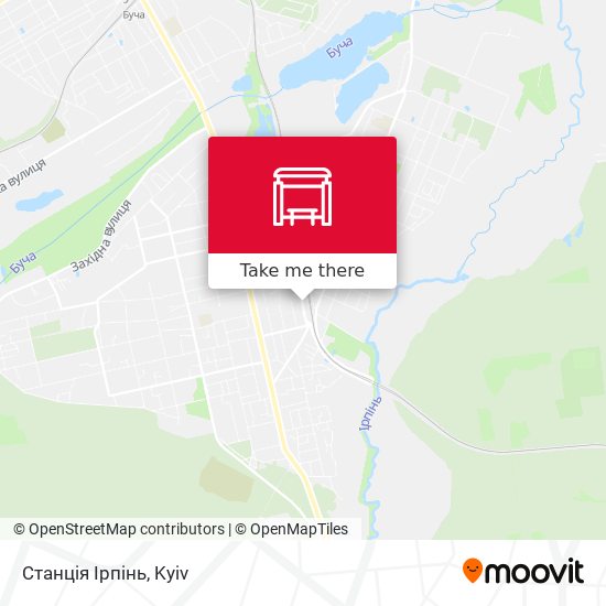 Станція Ірпінь map