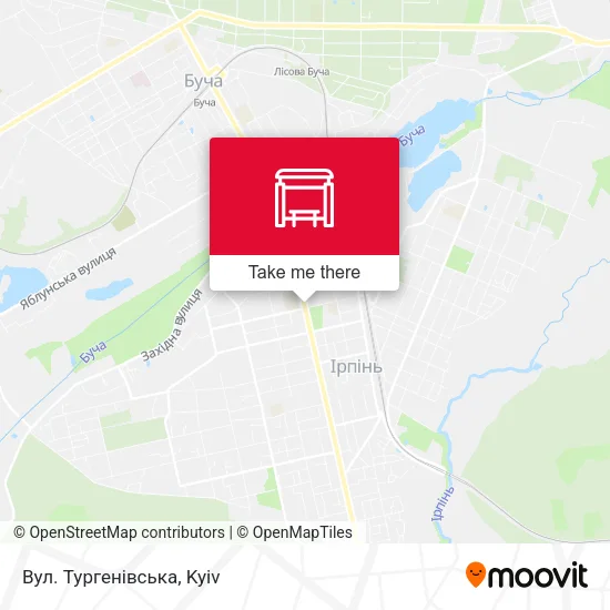 Карта Вул. Тургенівська