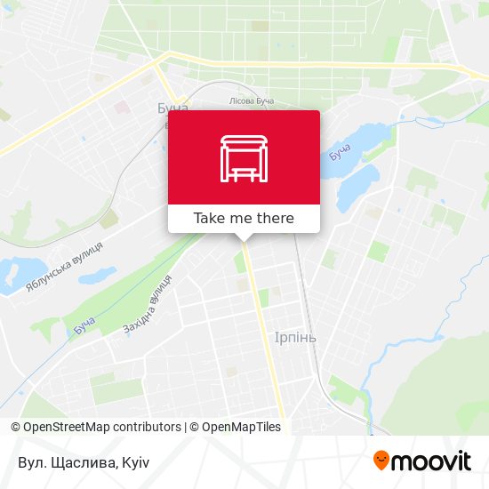 Вул. Щаслива map