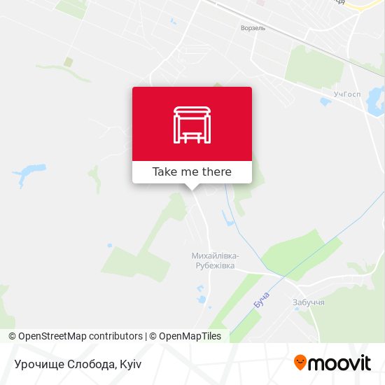 Урочище Слобода map