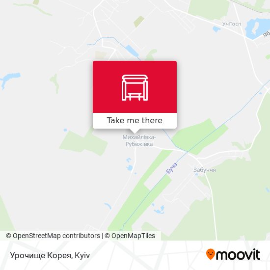 Урочище Корея map