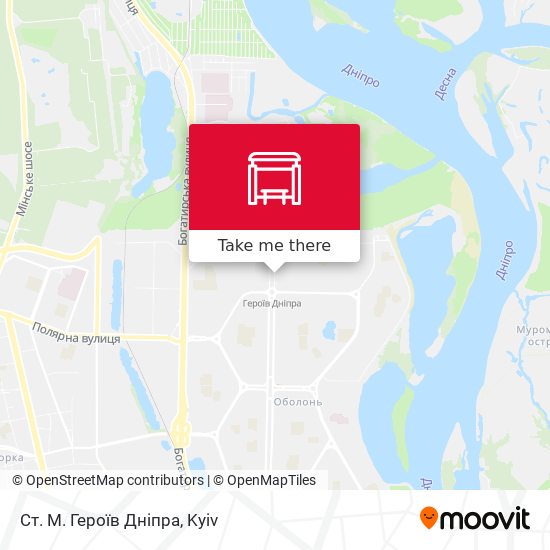 Ст. М. Героїв Дніпра map