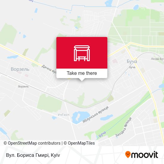 Карта Вул. Бориса Гмирі