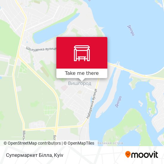 Супермаркет Білла map