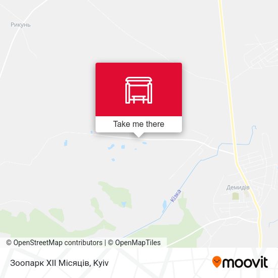 Карта Зоопарк XII Місяців