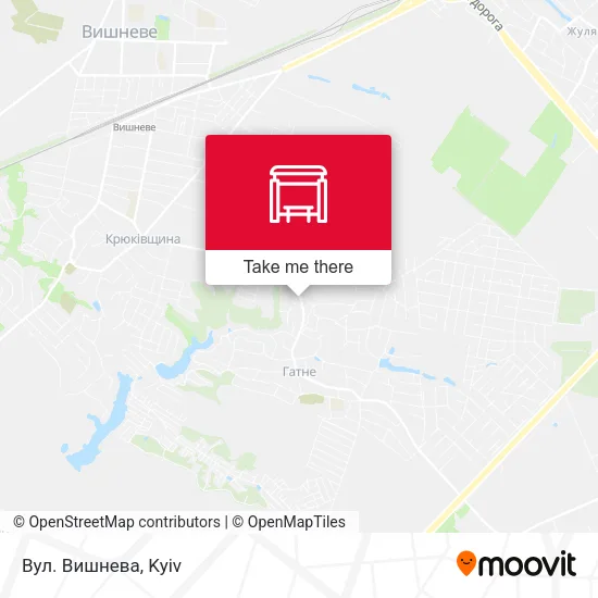 Карта Вул. Вишнева