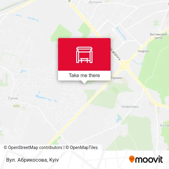 Карта Вул. Абрикосова