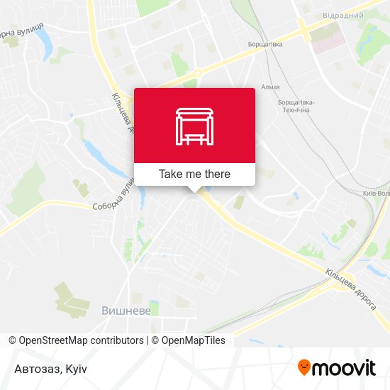 Карта Автозаз