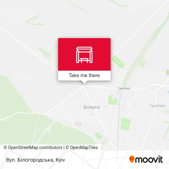 Карта Вул. Білогородська