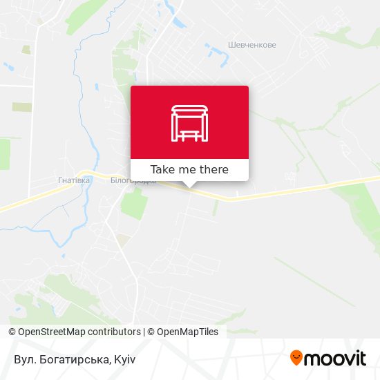 Вул. Богатирська map
