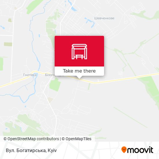 Вул. Богатирська map