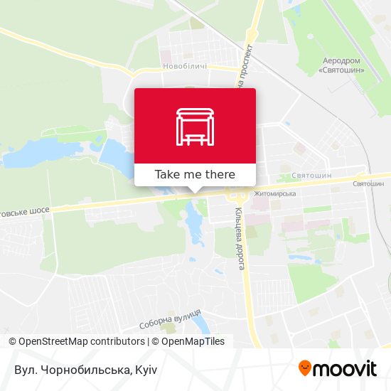 Вул. Чорнобильська map