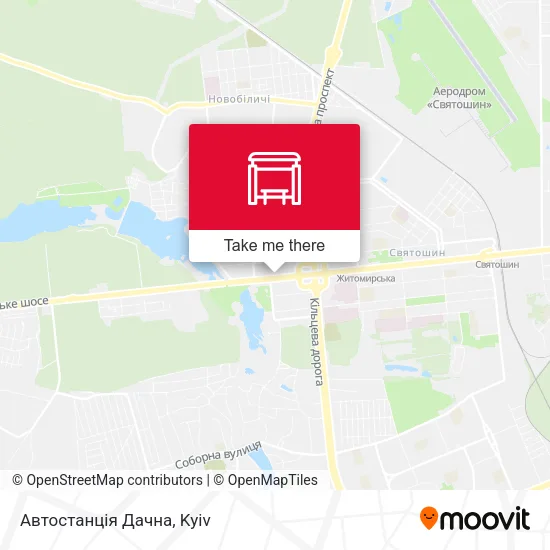Карта Автостанція Дачна